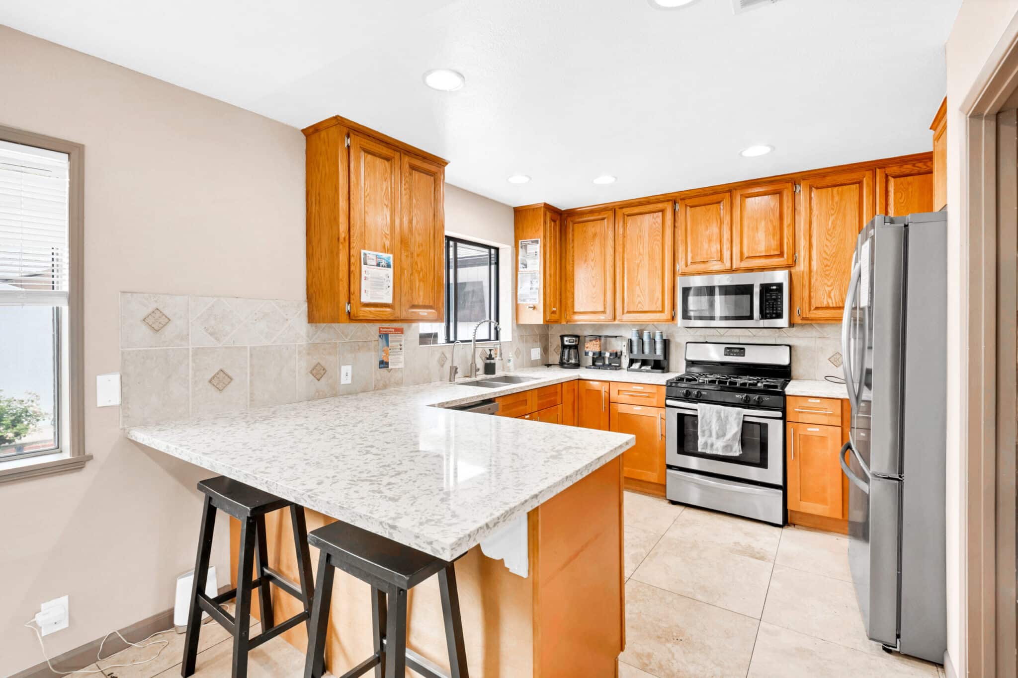 Gourmet chef kitchen at Northridge Addiction Treatment Center