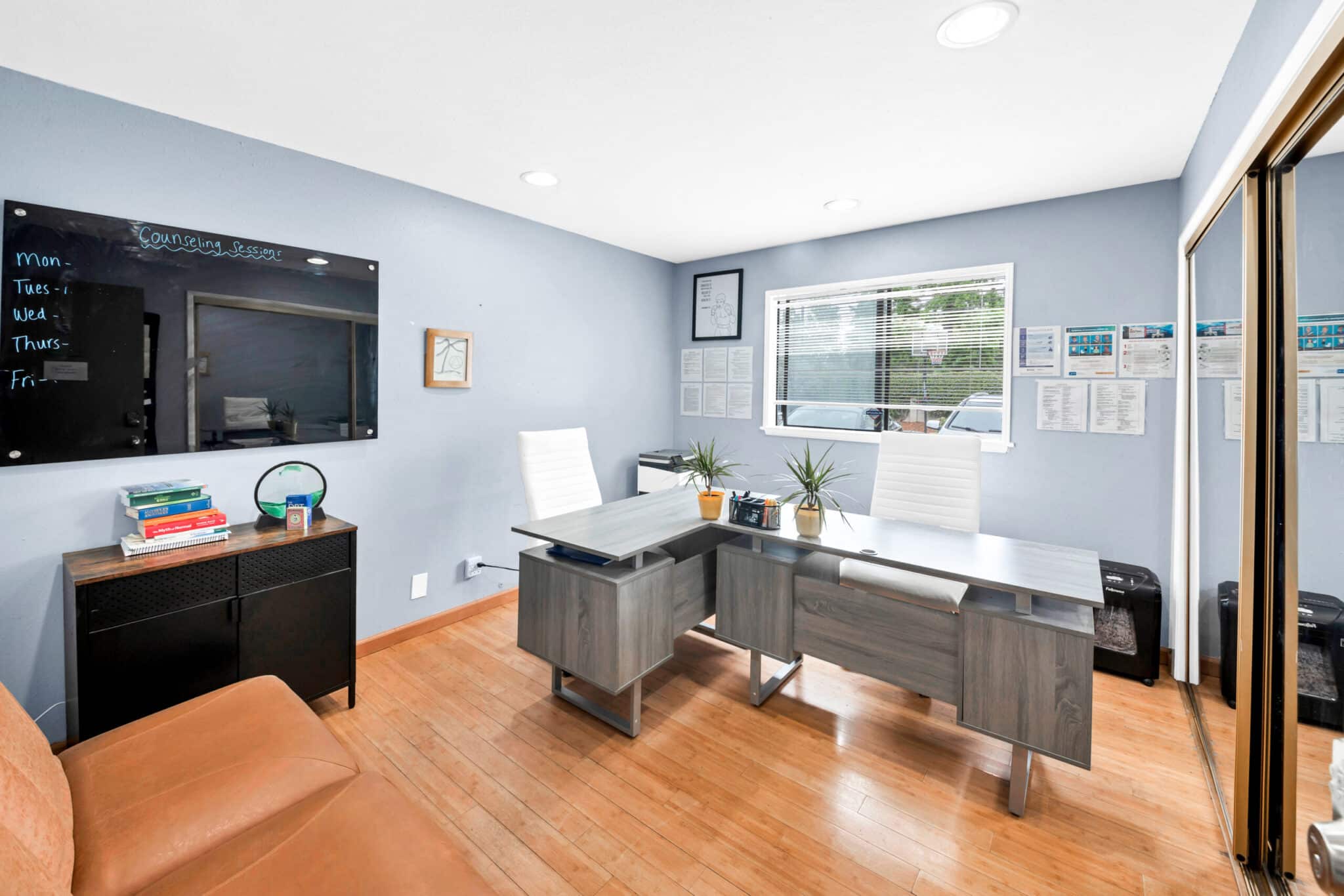 Private clinical counseling office at Northridge Addiction Treatment Center