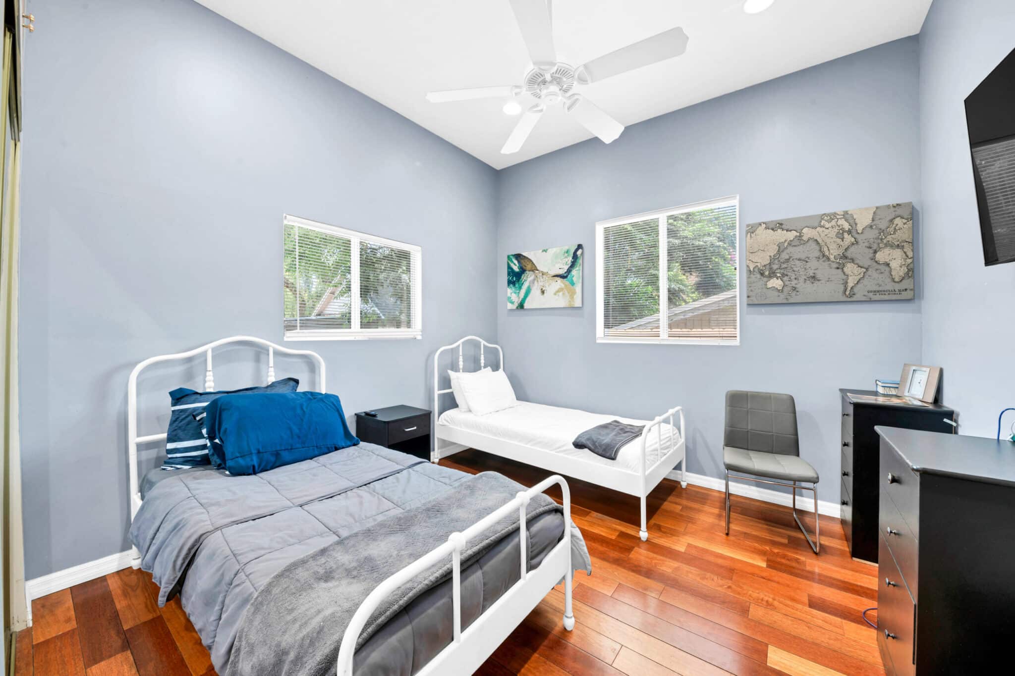 Residential bedroom suite at Northridge Addiction Treatment Center