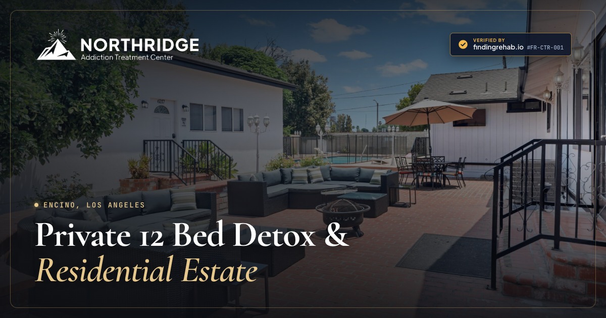 Northridge Addiction Treatment Center Luxury 12 Bed Residential Rehab Estate in Encino, Los Angeles